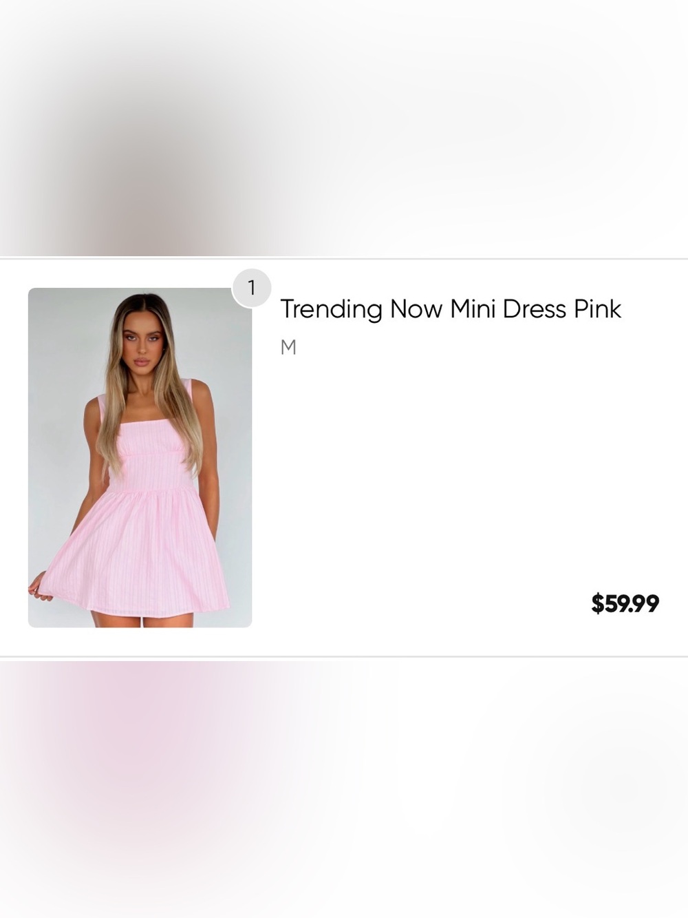White fox mini dress